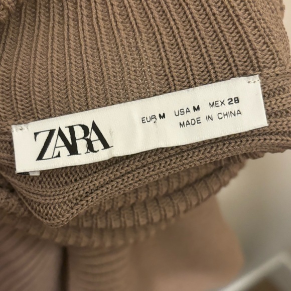 Zara brown cropped turtle neck - Picture 2 of 2